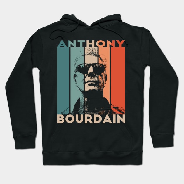 Anthony Bourdain Retro Hoodie by Mollie